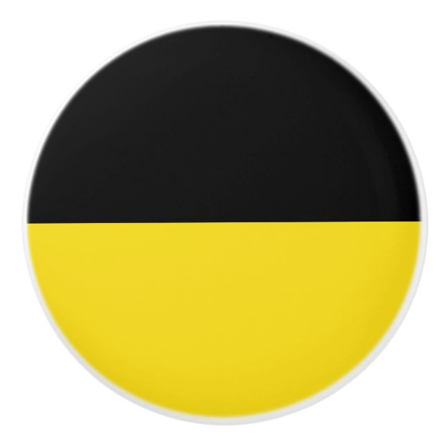 Flag of Baden Württemberg (German State) Ceramic Knob (Front)