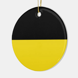 Flag of Baden Württemberg (German State) Ceramic Ornament