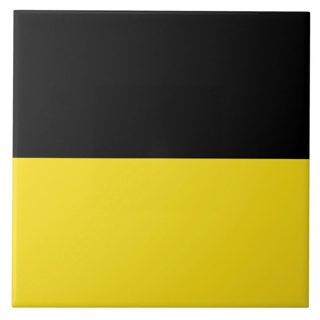 Flag of Baden Württemberg (German State) Ceramic Tile (Front)