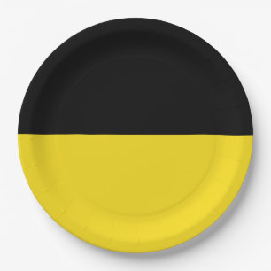 Flag of Baden Württemberg (German State) Paper Plate