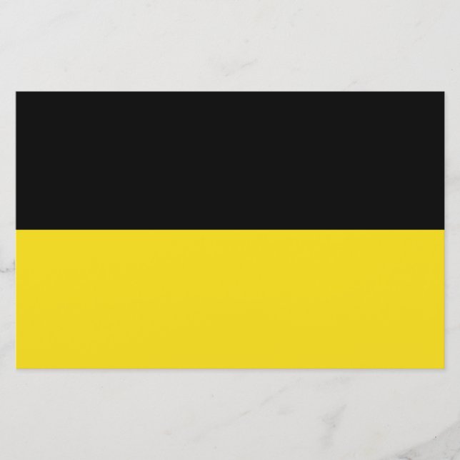 Flag of Baden Württemberg (German State) Stationery (Front)