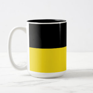 Flag of Baden Württemberg (German State) Two-Tone Coffee Mug