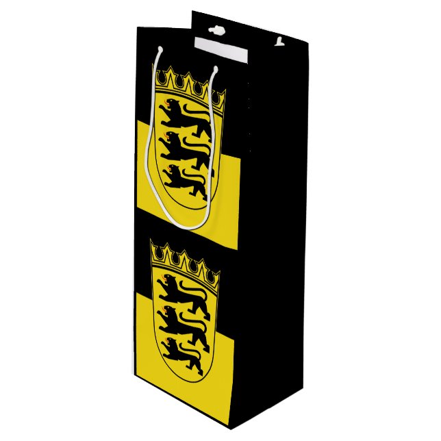 Flag of Baden-Württemberg Wine Gift Bag (Front Angled)