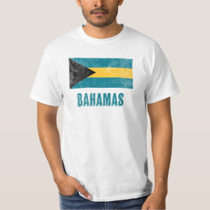 Flag of Bahamas "Grunge" look. T-Shirt
