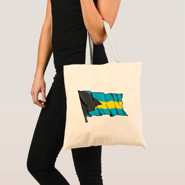 Flag Of Bahamas Tote Bag (Creator Uploaded)