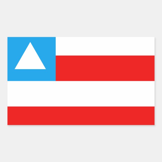 Flag of Bahia Brazil Rectangular Sticker (Front)