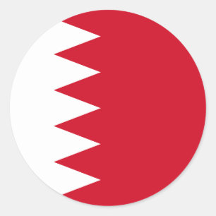Flag of Bahrain Classic Round Sticker
