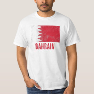 Flag of Bahrain "Grunge" look. T-Shirt