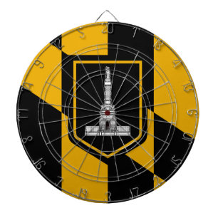 Flag of Baltimore, Maryland Dart Board