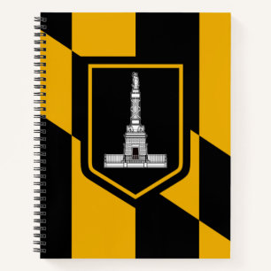 Flag of Baltimore, Maryland Notebook