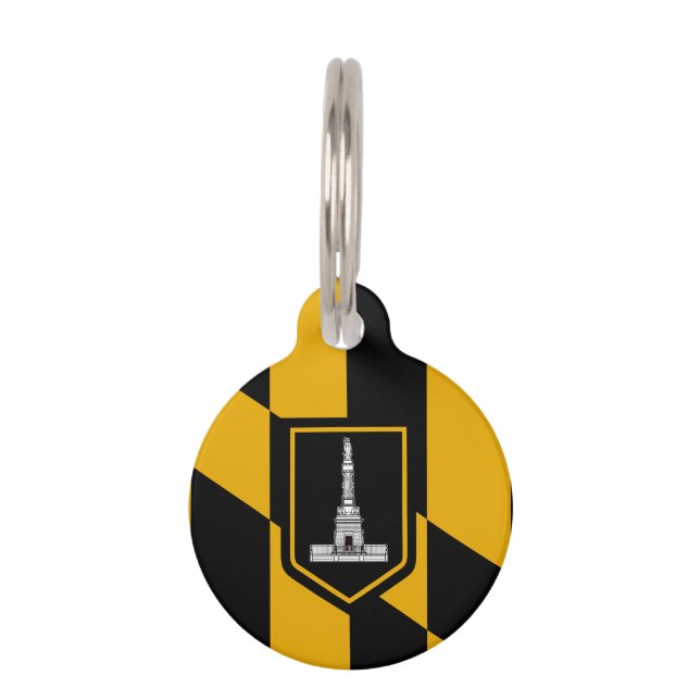 Flag of Baltimore, Maryland Pet Tag (Front)