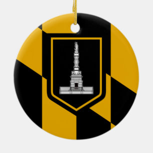 Flag of Baltimore (Maryland, USA) Ceramic Ornament