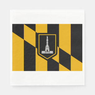 Flag of Baltimore (Maryland, USA) Napkin