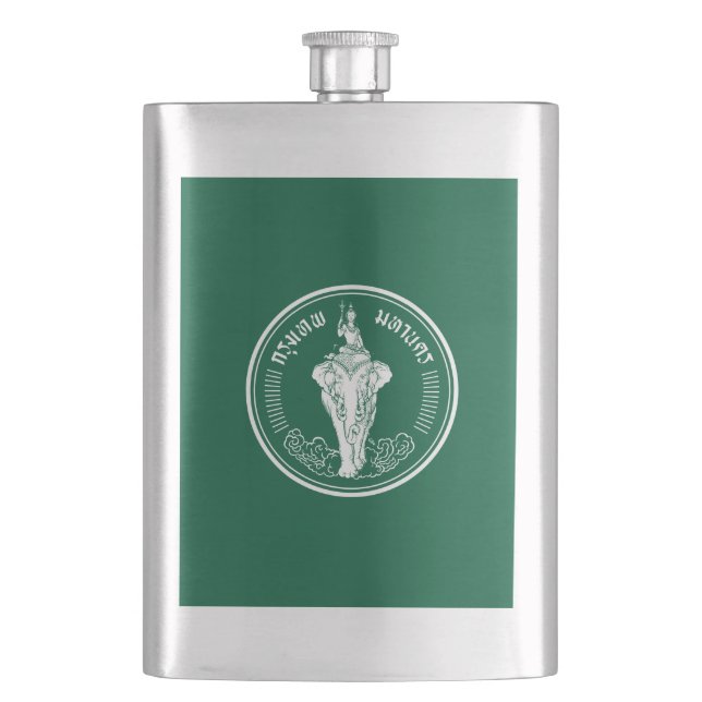 Flag of Bangkok, Thailand Flask (Front)