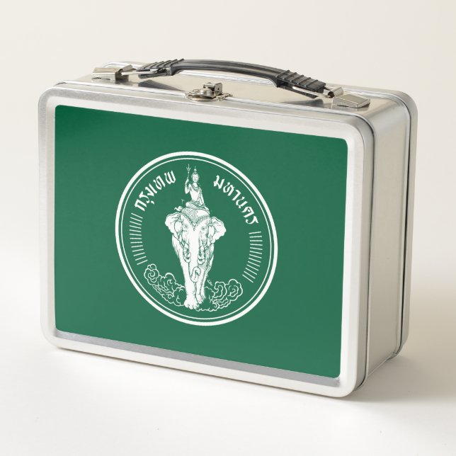 Flag of Bangkok, Thailand Metal Lunch Box (Front)