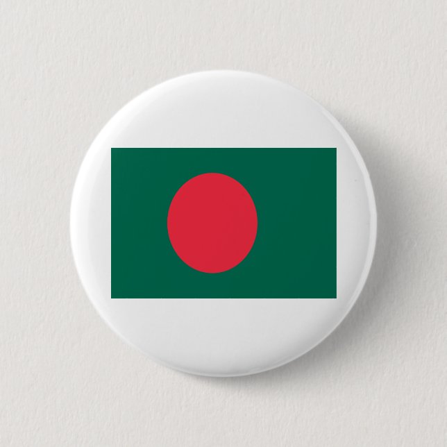 Flag of Bangladesh 6 Cm Round Badge (Front)