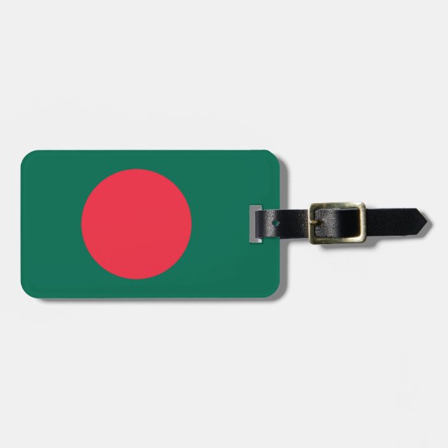 Flag of Bangladesh Easy ID Personal Luggage Tag (Front Horizontal)