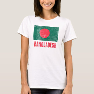 Flag of Bangladesh "Grunge" look. T-Shirt