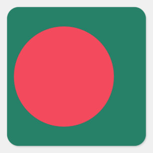 Flag of Bangladesh Square Sticker