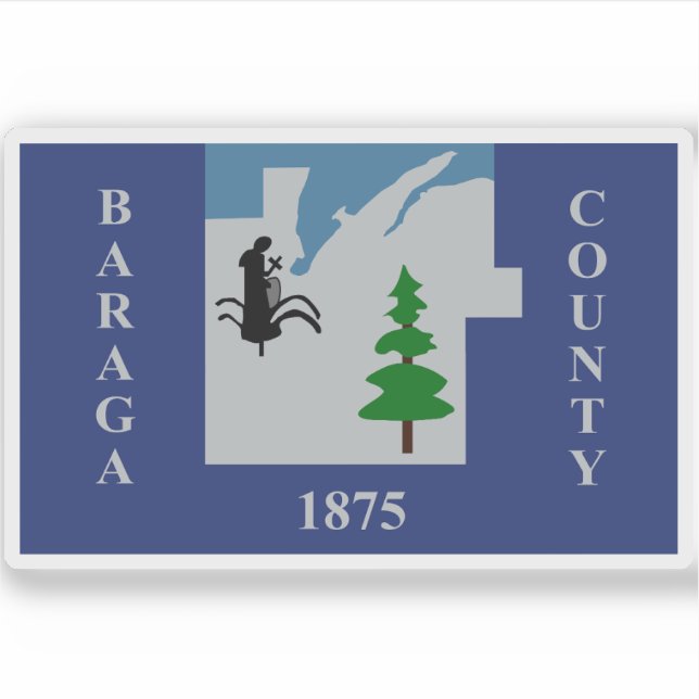 Flag of Baraga County, Michigan  (Front)