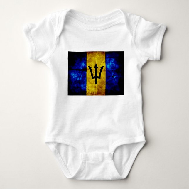 Flag of Barbados Baby Bodysuit (Front)