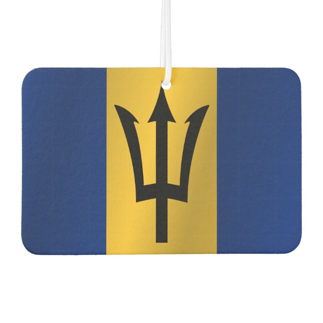 Flag of Barbados Car Air Freshener (Front)