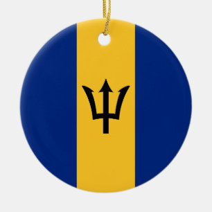 Flag of Barbados Ceramic Ornament