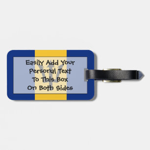 Flag of Barbados Easy ID Personal Luggage Tag