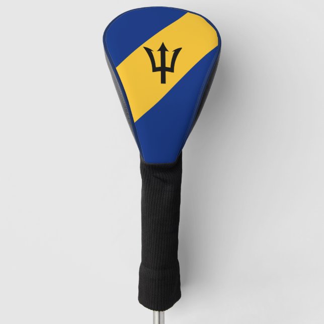 Flag of Barbados Golf Head Cover (Front)