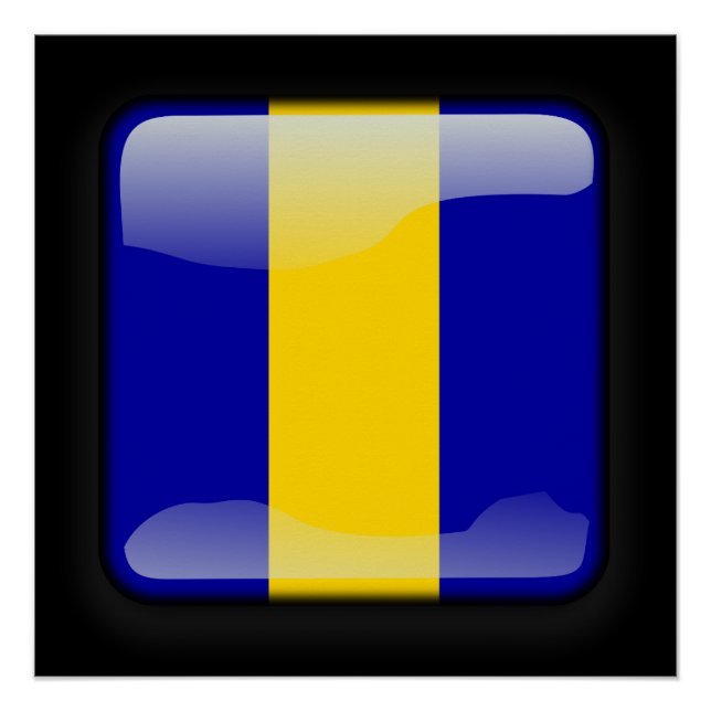 Flag of Barbados Poster (Front)
