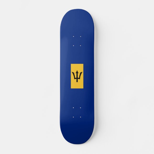 Flag of Barbados Skateboard (Front)