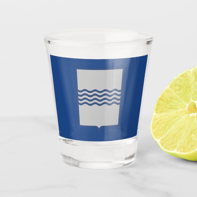 Flag of Basilicata (Italy)  Shot Glass (Front)
