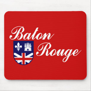 Flag of Baton Rouge, Louisiana Mouse Pad