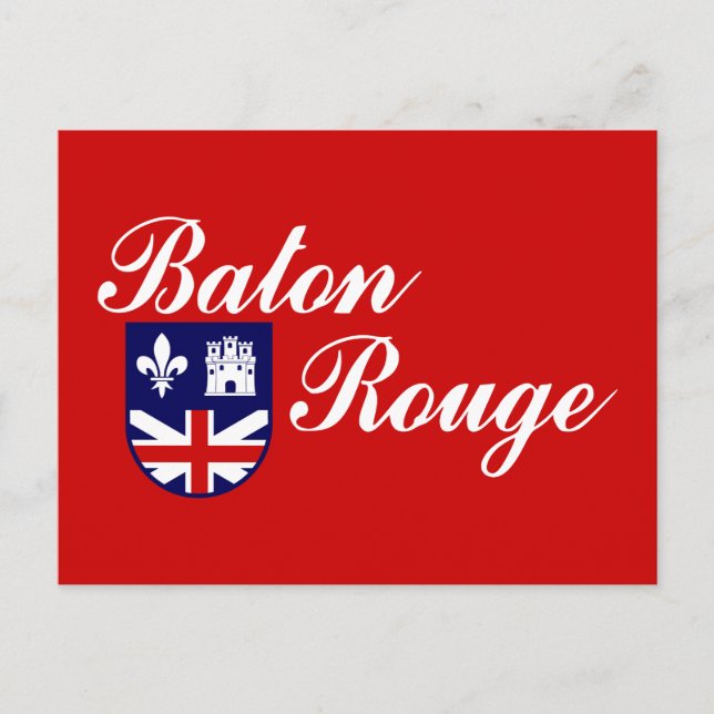 Flag of Baton Rouge, Louisiana Postcard (Front)