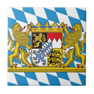 Flag of Bavaria Ceramic Tile