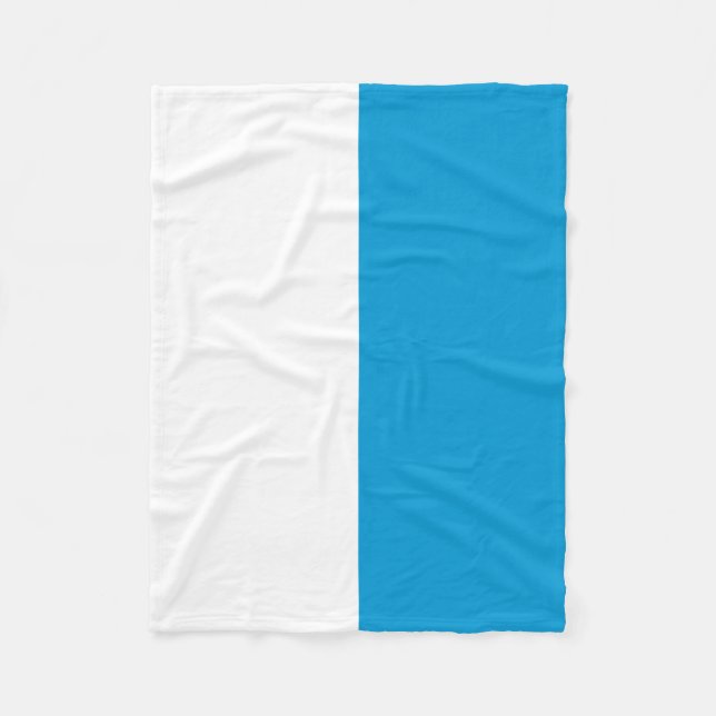Flag of Bavaria Fleece Blanket (Front)