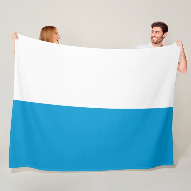 Flag of Bavaria (German State) Fleece Blanket (In Situ)