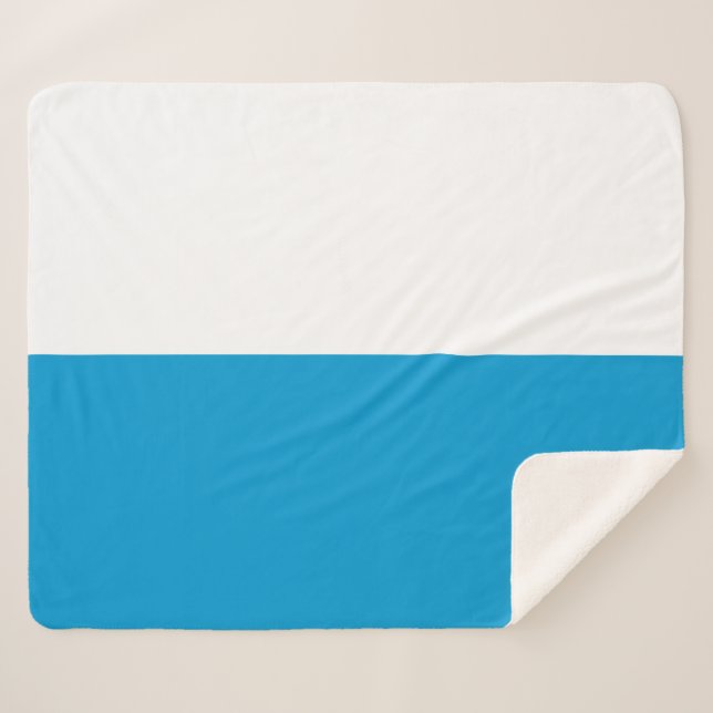 Flag of Bavaria (German State) Sherpa Blanket (Front (Horizontal))