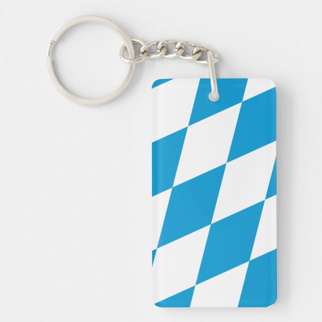 Flag of Bavaria, GERMANY Key Ring (Front)