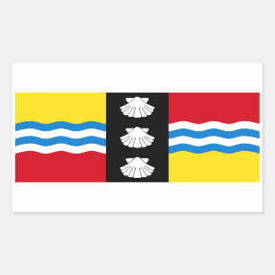 Flag of Bedfordshire Rectangular Sticker