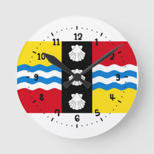 Flag of Bedfordshire Square Wall Clock