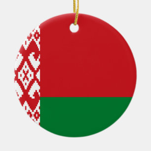 Flag of Belarus Ceramic Ornament