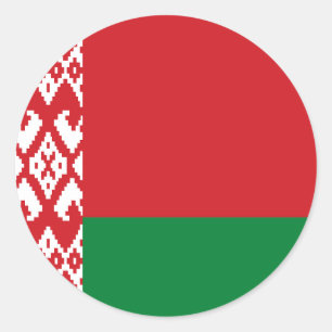 Flag of Belarus Classic Round Sticker