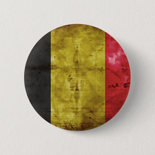 Flag of Belgium 6 Cm Round Badge (Front)