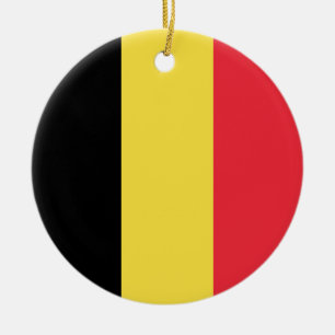 Flag of Belgium Ceramic Ornament