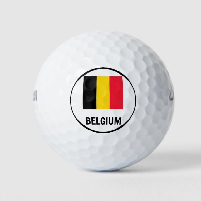 Flag of Belgium Golf Balls (Front)