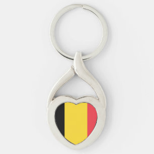 Flag of Belgium Key Ring