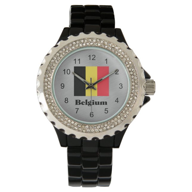 Flag of Belgium, labelled Watch (Front)