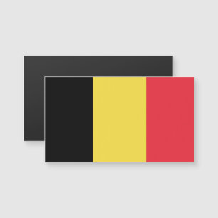 Flag of Belgium Magnetic Business Cards