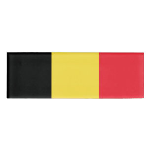 Flag of Belgium Name Tag